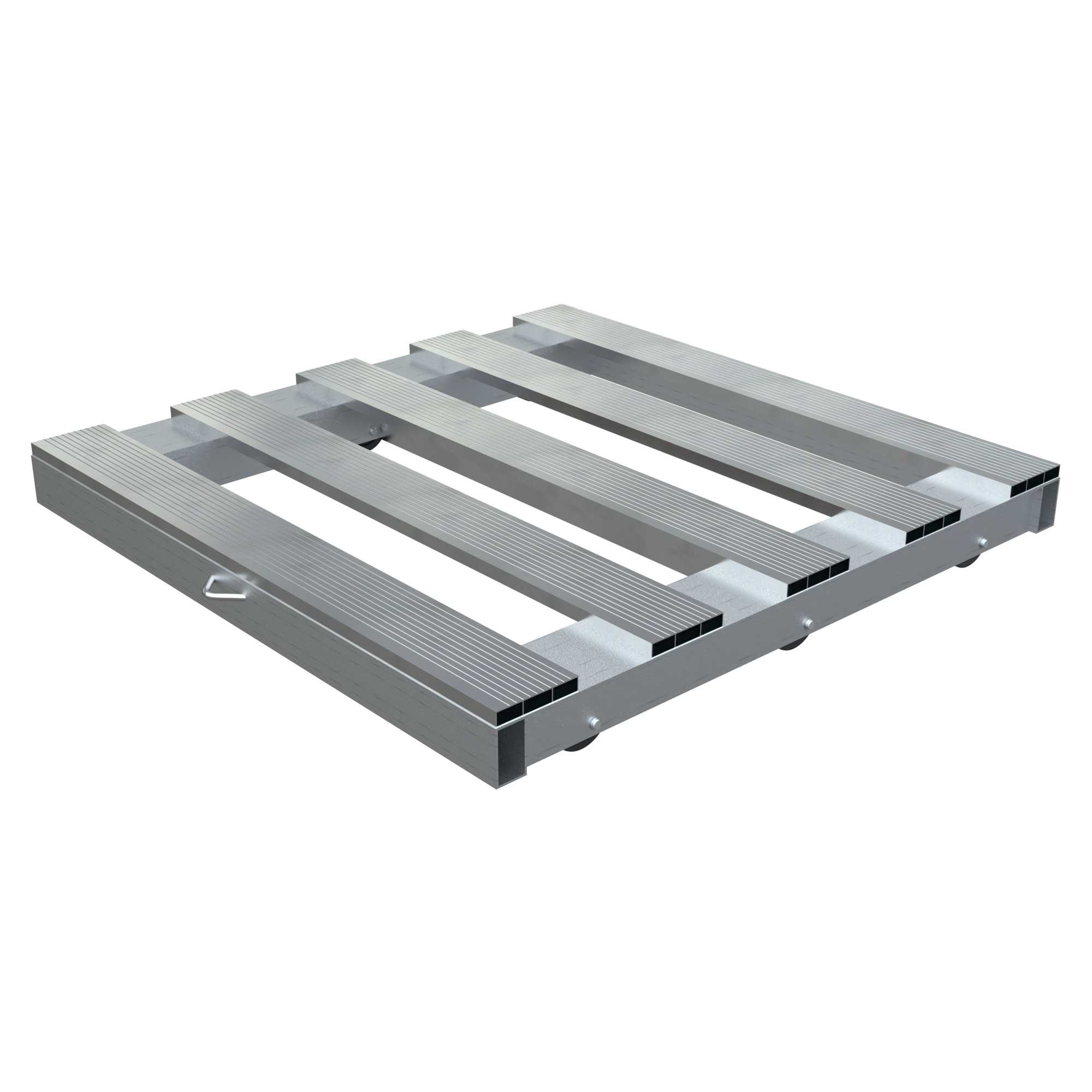 Vestil Roller Pallet Dolly - 6 Rollers, Aluminum, 4000-Lb. Capacity, Model# DOL-PT-4848-6T